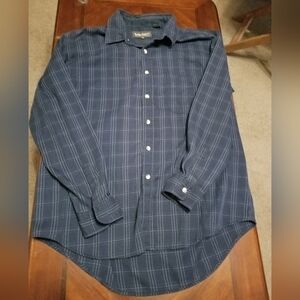 Timberland Weathergear Men's L Blue Plaid Shirt